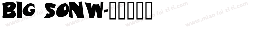big sonw字体转换